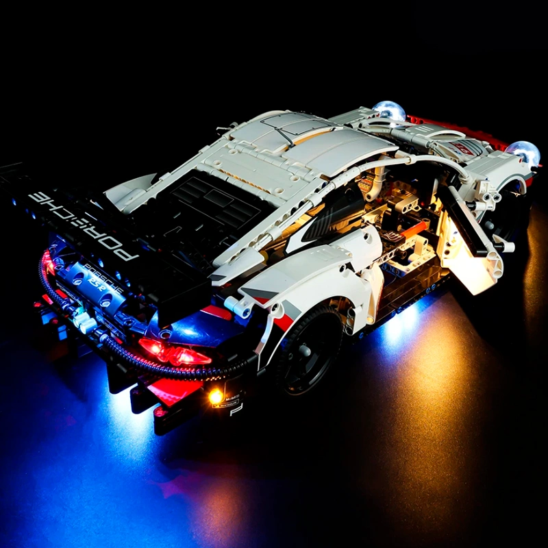 Купити LED підсвітка для Porsche 911 RSR машинки конструктор Technic на акумуляторі за 490 грн