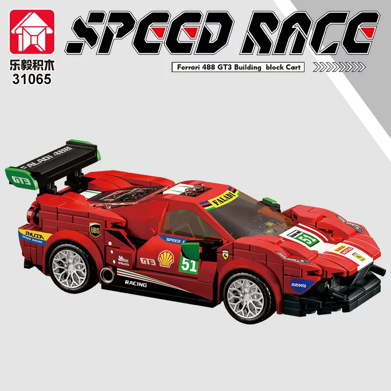 Купити Конструктор Ferrari 488 GT3 338 деталей машинка феррарі за 399 грн