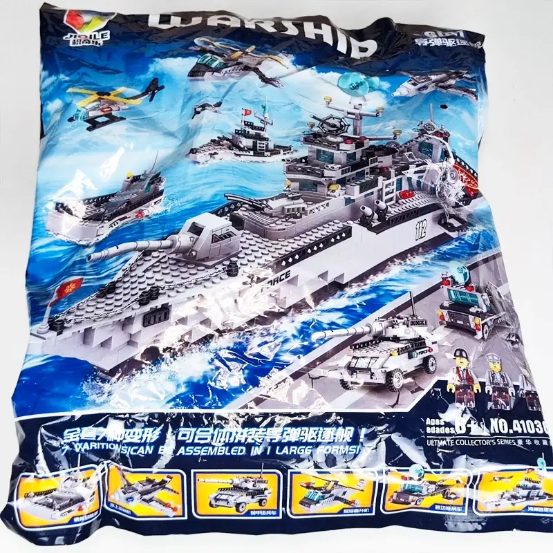 Купити Конструктор Військовий корабель 6в1 Warship 1416 деталей набір 41038 за 799 грн