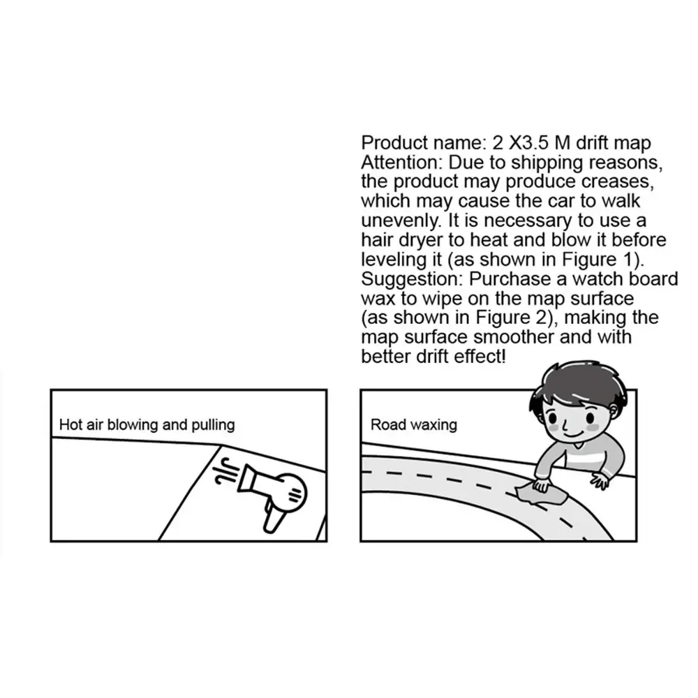 Купити Траса килимок для дрифт машинки LDRC 2x3,5 м дрифт-трек за 1490 грн