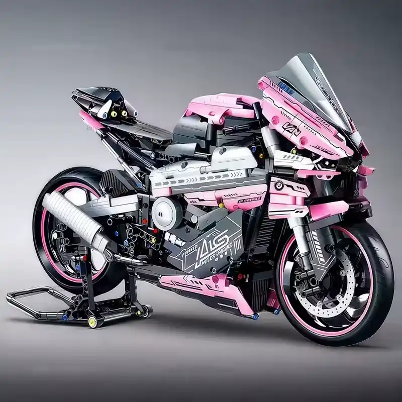 Купити Конструктор Technic мотоцикл 1000RR 1920 деталей 1:5 рожевий сумісний з LEGO лего за 1490 грн