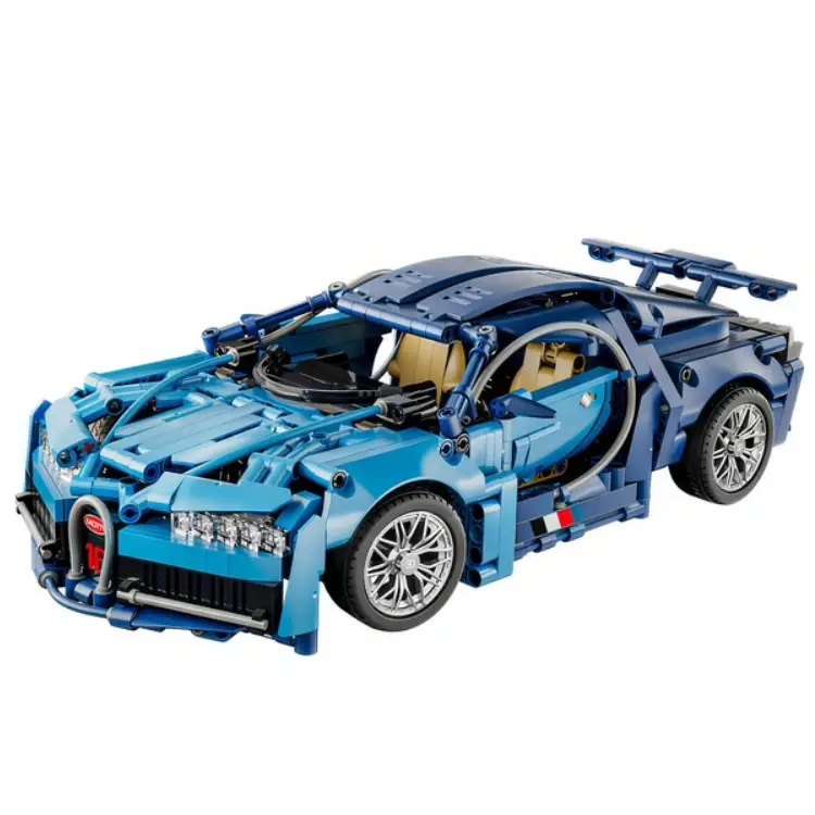 Купити Конструктор Technic Bugatti Chiron 1388 деталей 1:14 Бугатті синій технік сумісний з LEGO лего за 890 грн
