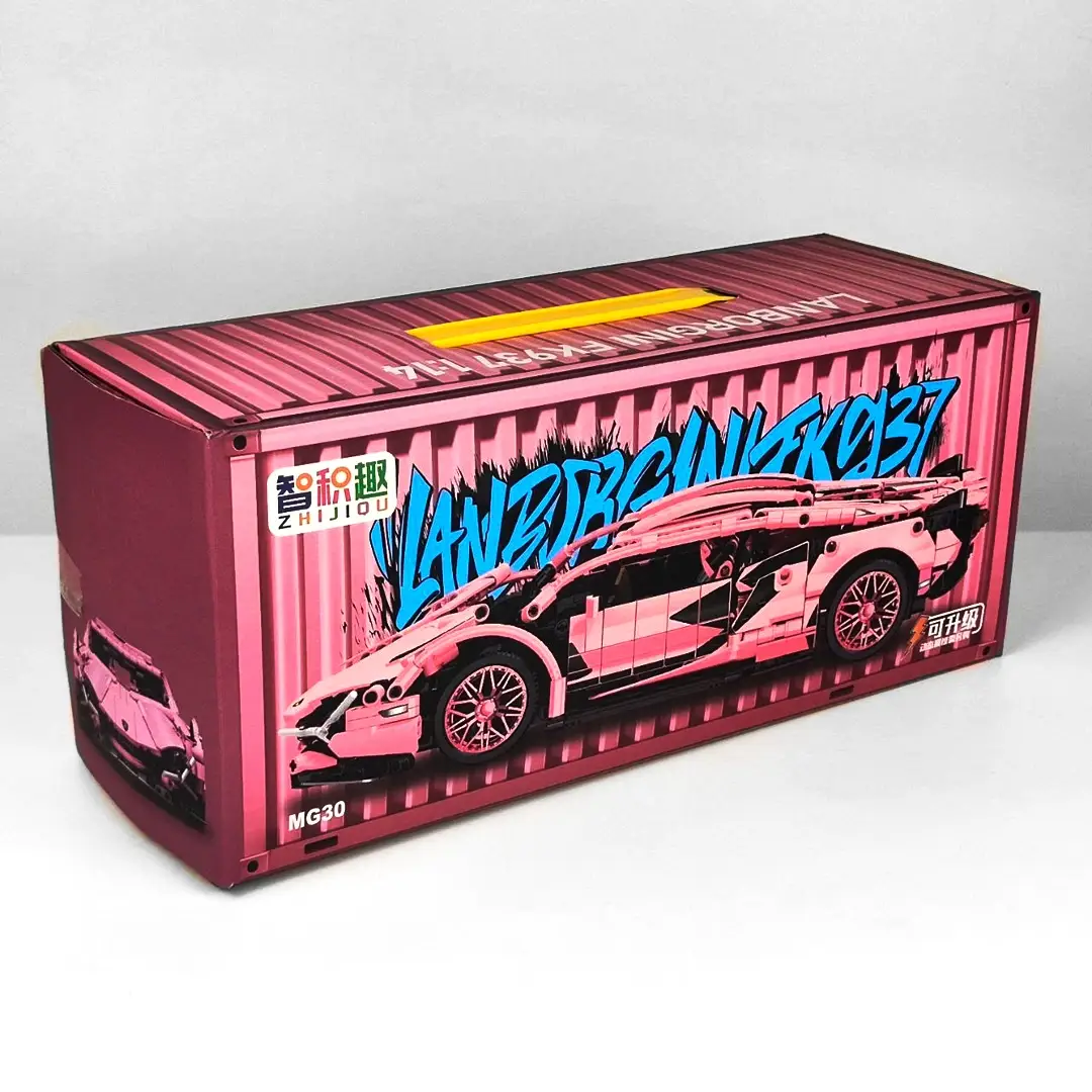 Купити Конструктор Lamborghini Technic 1314 деталей з дистанційним керуванням ламборгіні рожева за 1790 грн