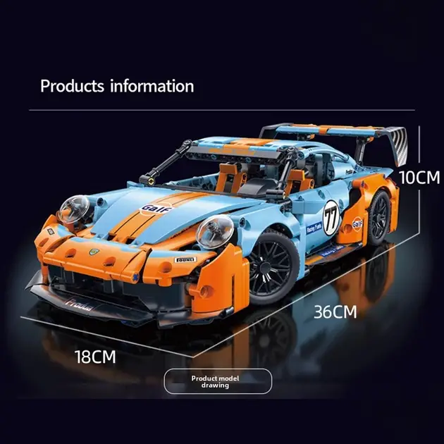 Купити Конструктор Technic Porsche 911 порше 1:14 машинка на 1288 деталей за 1090 грн