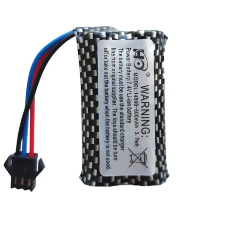 Купити Акумулятор DJY 7.4V 500 mAh Li-ion 14500 SM 3 pin для машинки на радіокеруванні масштабу 1:16 за 230 грн