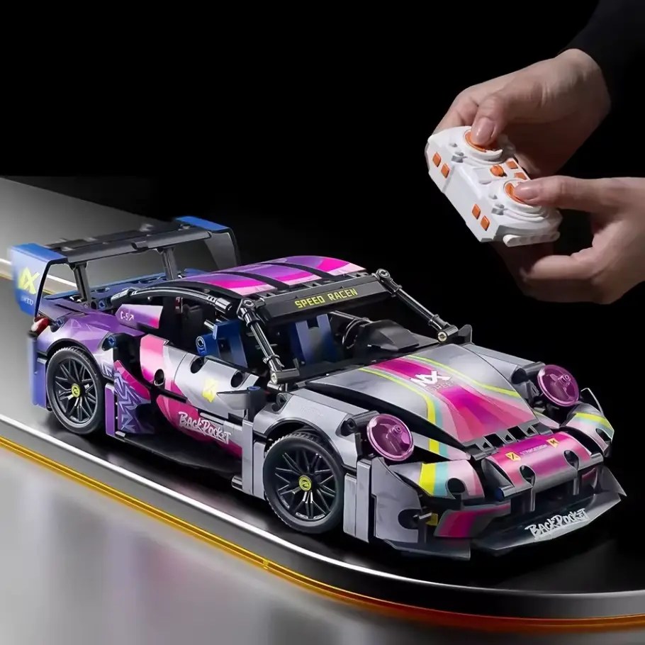 Купити Конструктор Porsche 911 на радіокеруванні машина Порше Cyberpunk technic автомобіль 1288 деталей технік за 1680 грн