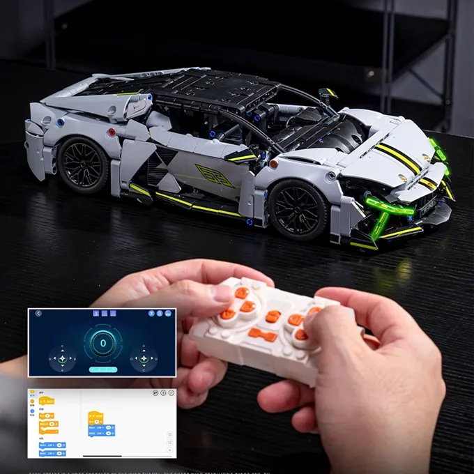 Купити Конструктор Technic Lamborghini Revuelto на радіокеруванні ламборгіні машинка 42214 за 1790 грн