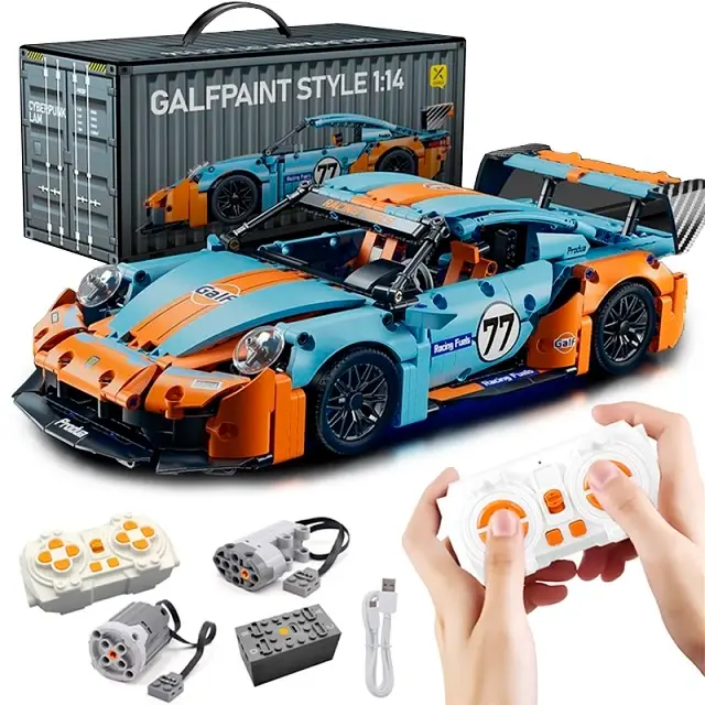 Купити Конструктор technic Porsche 911 на радіокеруванні машина 1:14 Порше автомобіль 1288 деталей технік за 1780 грн