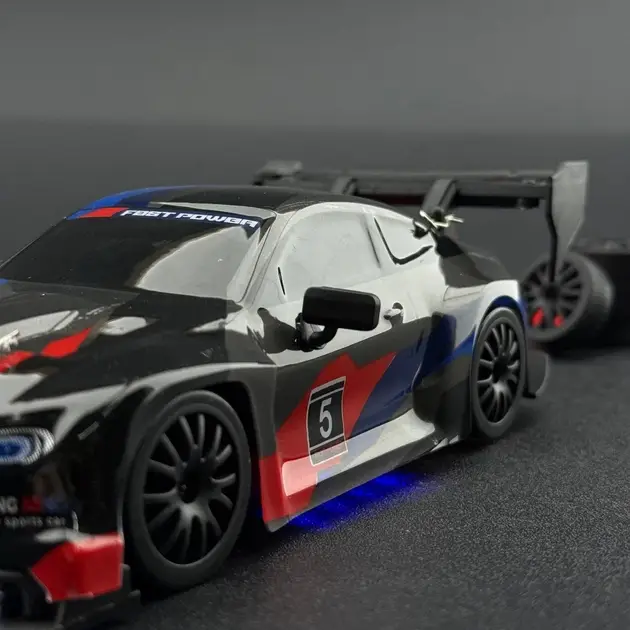 Купити Машинка для дрифта на радіокеруванні 1:24 BMW M4 4WD з підсвіткою чорна БМВ за 899 грн