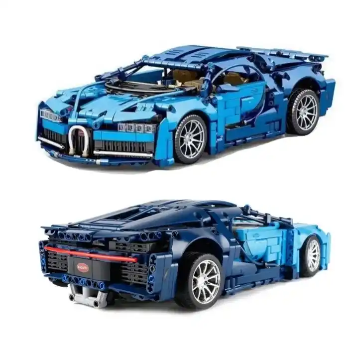 Купити Конструктор Technic Bugatti Chiron 1388 деталей 1:14 Бугатті синій технік сумісний з LEGO лего за 890 грн