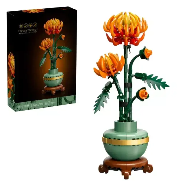 Купити Конструктор Хризантема 278 деталей квітка Icons Botanicals Chrysanthemum за 439 грн