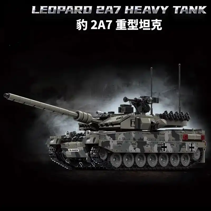 Купити Конструктор танк Леопард 1009 деталей Leopard 2A7 рухома башня гусениця пушка за 890 грн