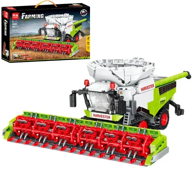 Купити Конструктор комбайн 873 деталей рухомі елементи Farming Simulate Mingdi за 780 грн