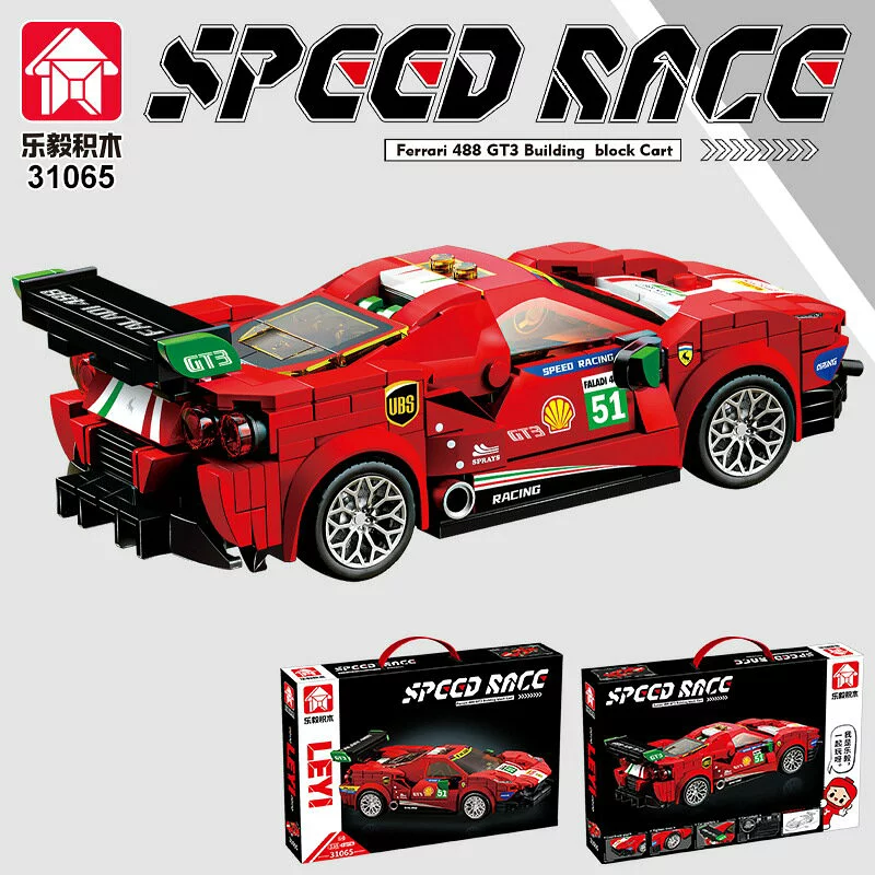 Купити Конструктор Ferrari 488 GT3 338 деталей машинка феррарі за 399 грн