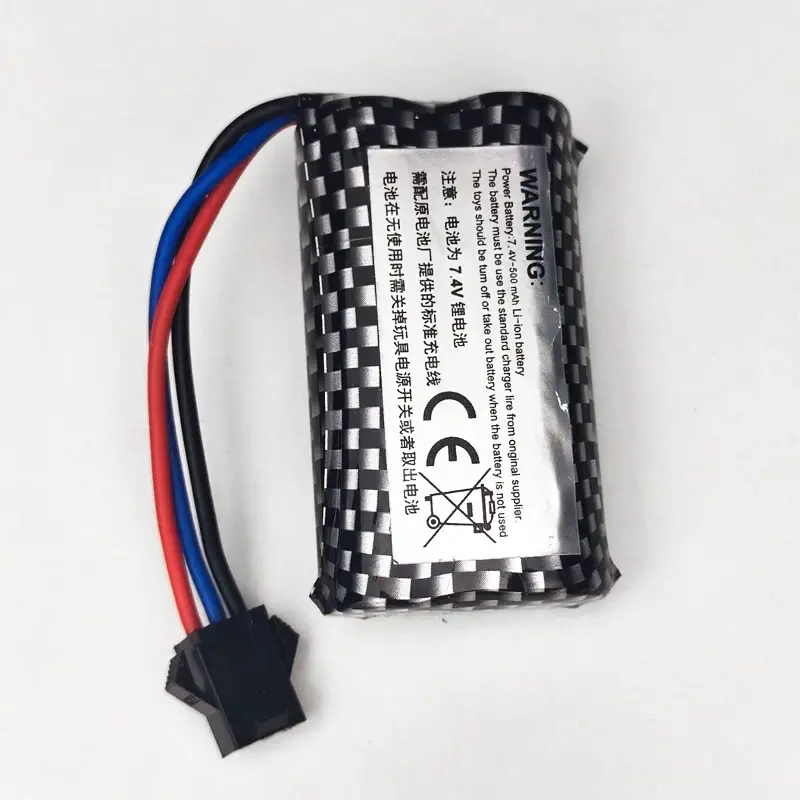 Купити Акумулятор DJY 7.4V 500 mAh Li-ion 14500 SM 3 pin для машинки на радіокеруванні масштабу 1:16 за 230 грн