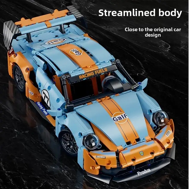 Купити Конструктор technic Porsche 911 на радіокеруванні машина 1:14 Порше автомобіль 1288 деталей технік за 1780 грн