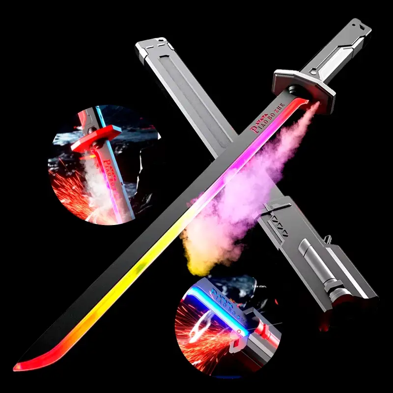 Купити Світловий меч з іскрами та димом, меч зоряні війни, меч Джедая RGB за 790 грн
