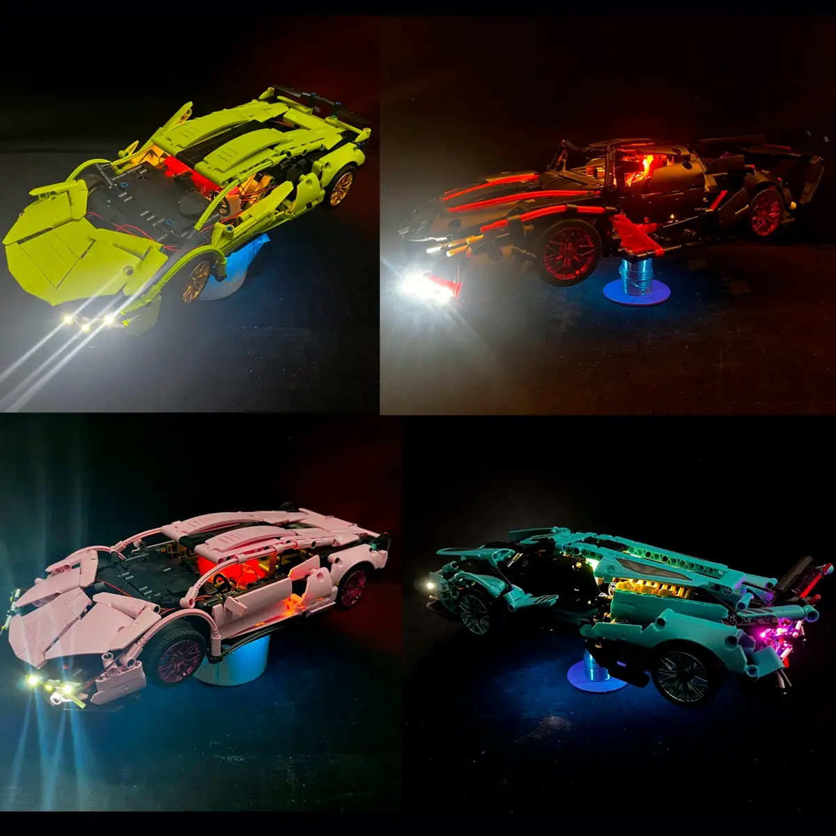 Купити Комплект LED підсвітки для конструкторів та моделей авто 1:14 за 270 грн