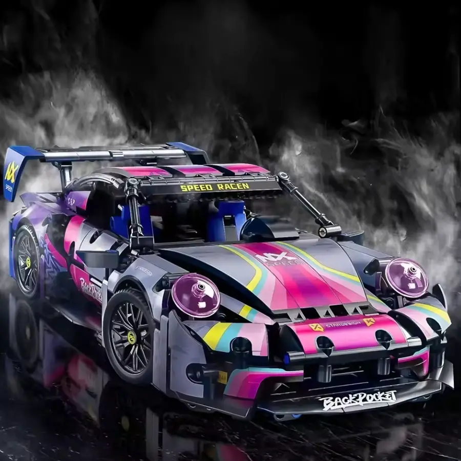 Купити Конструктор Technic Porsche 911 RSR 1288 деталей машинка Порше Cyberpunk автомобіль технік за 990 грн