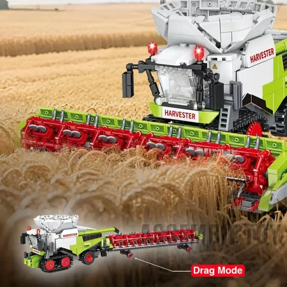 Купити Конструктор комбайн 873 деталей рухомі елементи Farming Simulate Mingdi за 780 грн