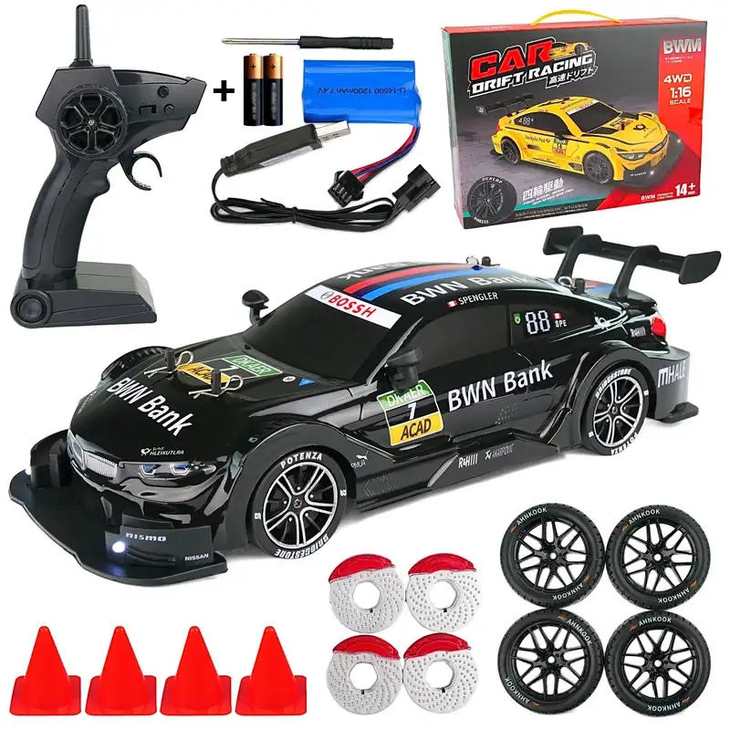 Купити Машинка на радіокеруванні BMW M4 для дрифту 40 км/год із повним приводом БМВ 4WD за 1690 грн