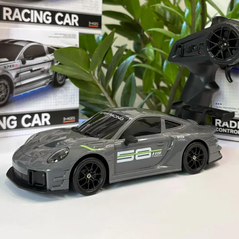 Купити Дрифт-машинка на пульті керування Porsche 911 для дрифту на радіокеруванні сірий за 1090 грн