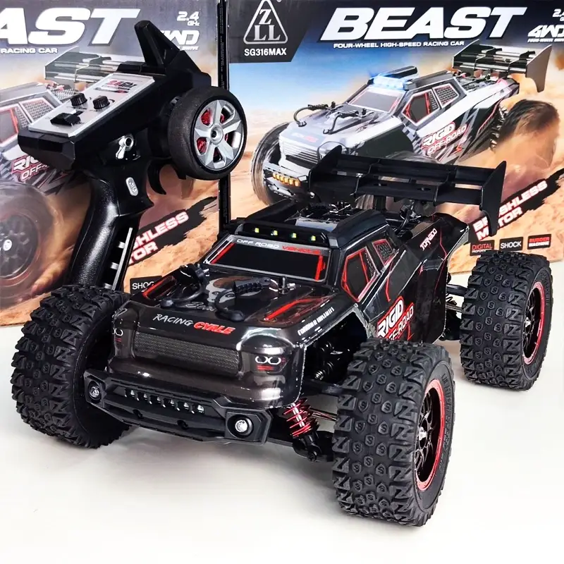 Купити Машинка на радіокеруванні SG316 MAX 80 км/год RC Car автомобіль 1:16 4WD протиударна швидкісна за 4490 грн