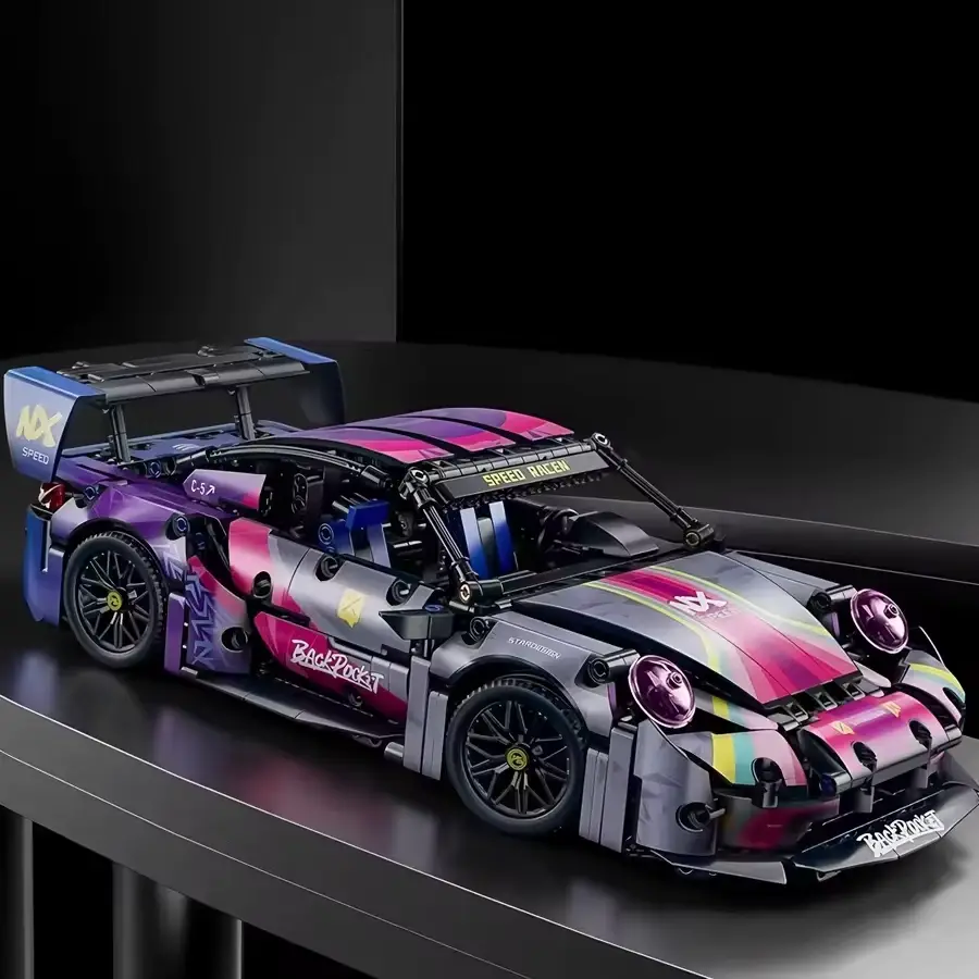 Купити Конструктор Technic Porsche 911 RSR 1288 деталей машинка Порше Cyberpunk автомобіль технік за 990 грн