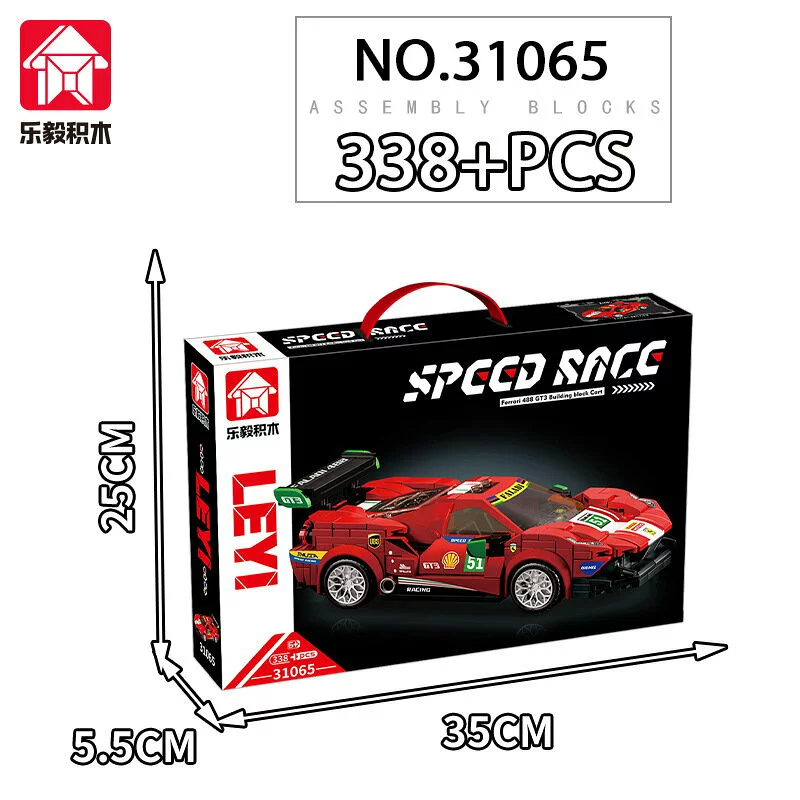 Купити Конструктор Ferrari 488 GT3 338 деталей машинка феррарі за 399 грн