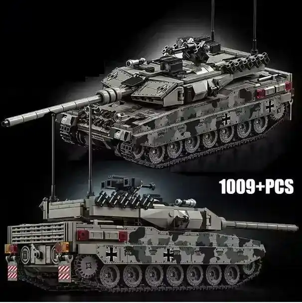 Купити Конструктор танк Леопард 1009 деталей Leopard 2A7 рухома башня гусениця пушка за 890 грн