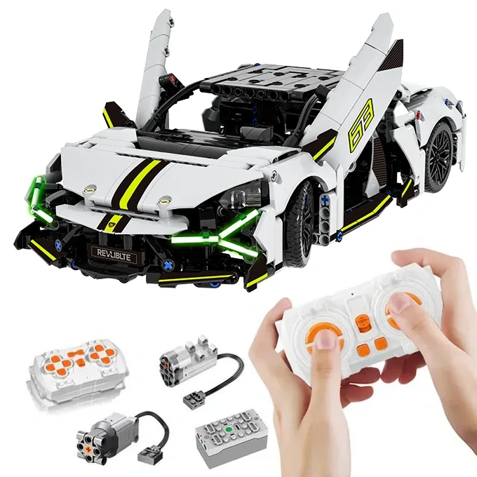 Купити Конструктор Technic Lamborghini Revuelto на радіокеруванні ламборгіні машинка 42214 за 1790 грн