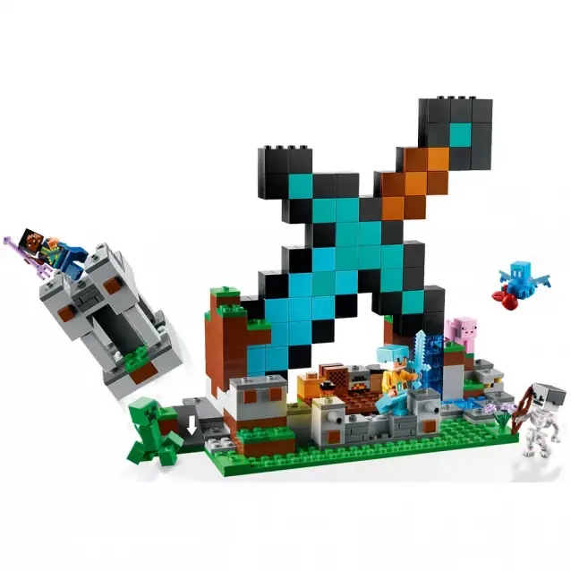 Купити Конструктор Minecraft Форпост із мечем 573 деталі My World за 890 грн