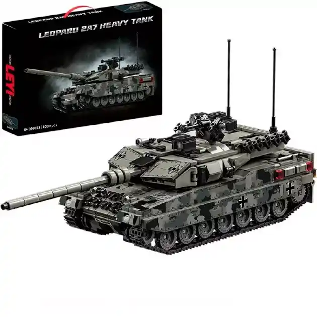 Купити Конструктор танк Леопард 1009 деталей Leopard 2A7 рухома башня гусениця пушка за 890 грн