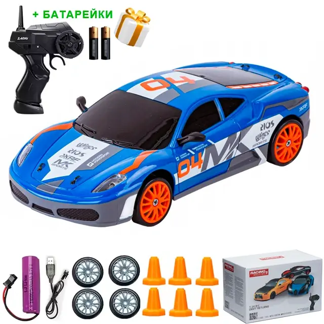 Купити Машинка для дрифту на радіокеруванні 1:24 Ferrari F430 4WD / Феррарі на радіокеруванні дрифт за 650 грн