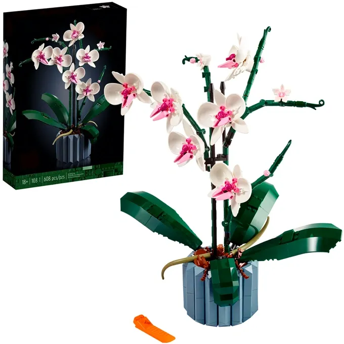 Купити Конструктор Icons Орхідея 608 деталей Botanical за 940 грн