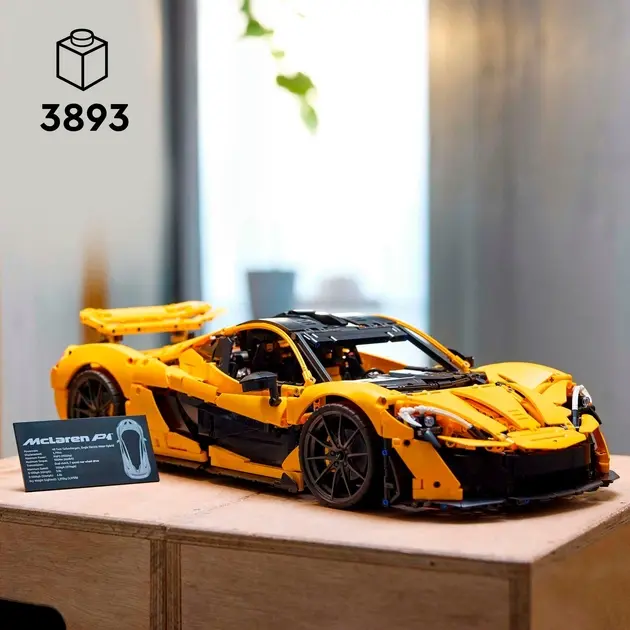 Купити Конструктор Technic McLaren P1 3893 деталі машинка макларен 1:8 (42172) сумісний з LEGO лего за 3690 грн