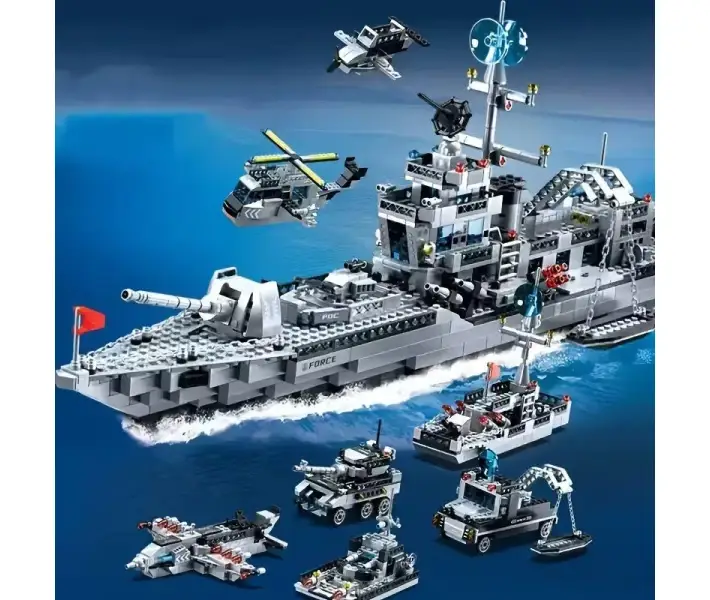 Купити Конструктор Військовий корабель 6в1 Warship 1416 деталей набір 41038 за 799 грн