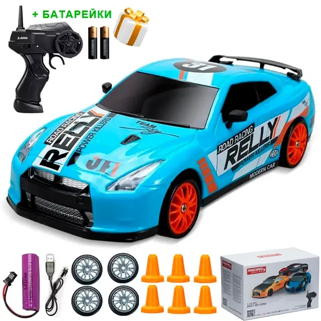 Купити Машинка для дрифту на радіокеруванні 1:24 Nissan GT-R 4WD / Ніссан гтр на радіокеруванні дрифт за 650 грн