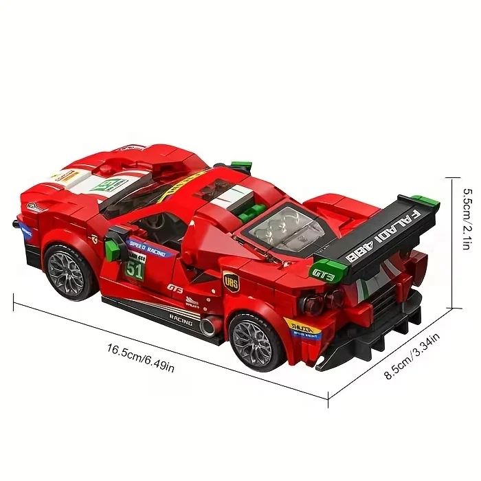 Купити Конструктор Ferrari 488 GT3 338 деталей машинка феррарі за 399 грн